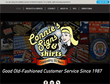 Tablet Screenshot of conniesigns.com